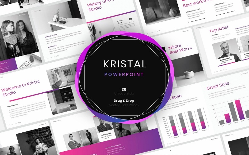 Kristal – Modelo de PowerPoint de Negócios