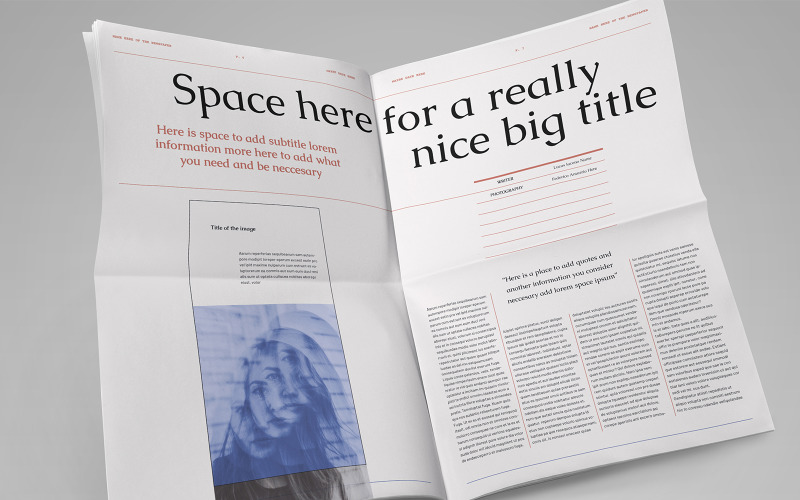 Novinky bulvární Indesign šablona
