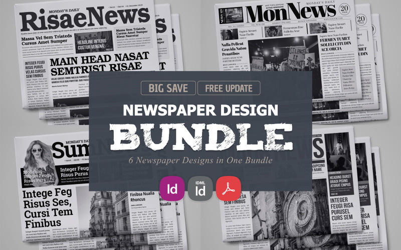 Nyheter - Tidningsdesign BUNDLE