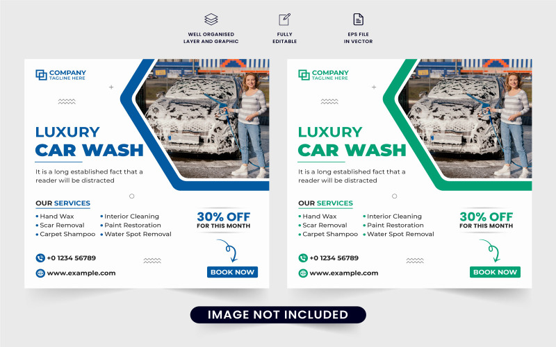 Publicación en redes sociales de negocios de lavado de autos