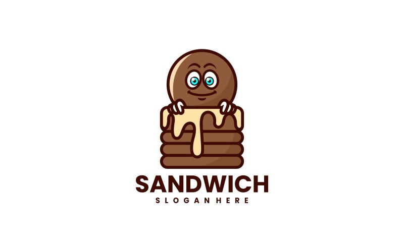 Stile del logo del fumetto del panino