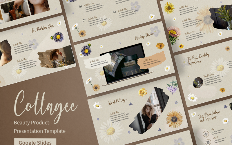 Google Presentaties-sjabloon voor schoonheidsproducten