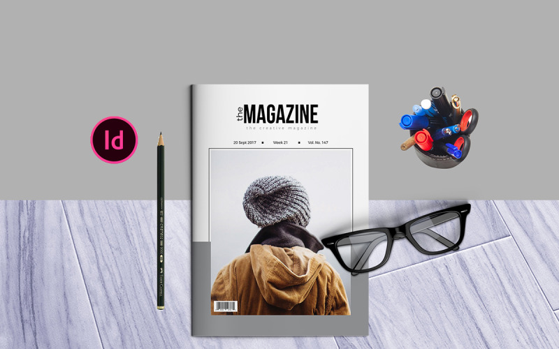 Moderne Magazin-Design-Vorlage