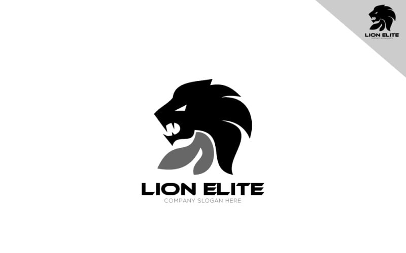 Nowoczesny szablon logo Lion Elite