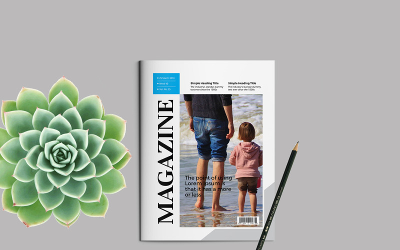 Plantilla singular para revista
