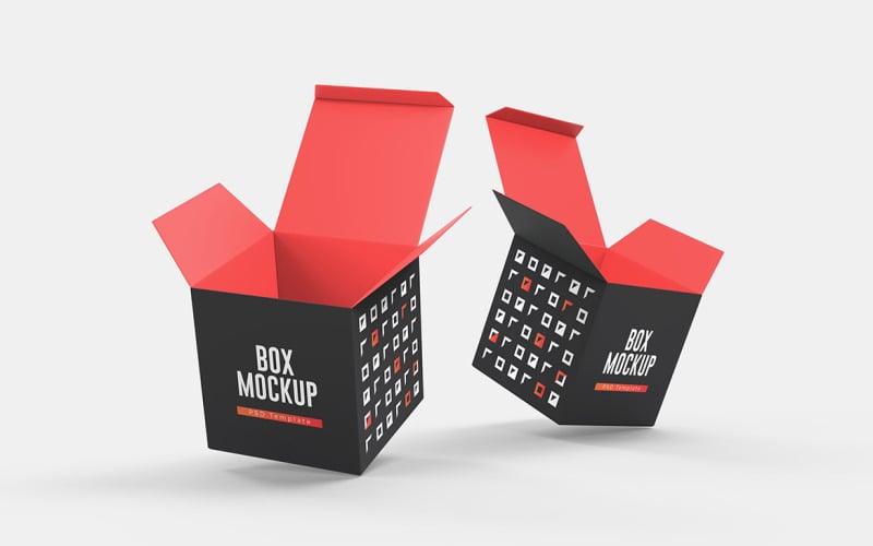 Cube Box Mockup Template Vol 03 #285635 - TemplateMonster