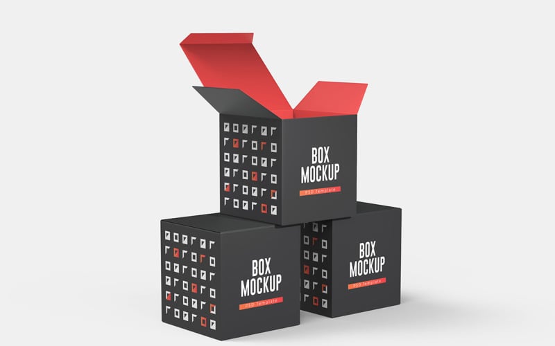 Cube Box Mockup Template Vol 08 #285642 - TemplateMonster