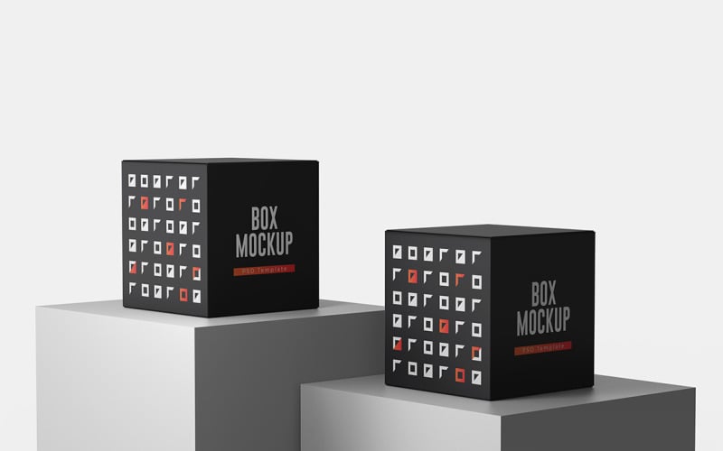 Cube Box Mockup Template Vol 18 #285652 - TemplateMonster