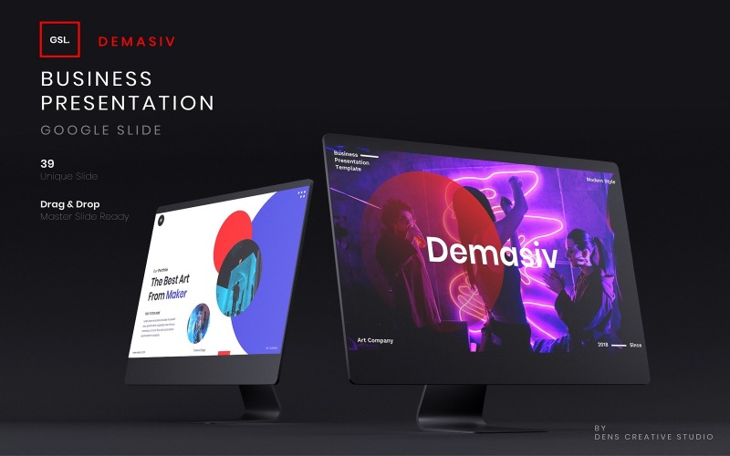 Demasiv - Modèle de diapositives Google pour les entreprises
