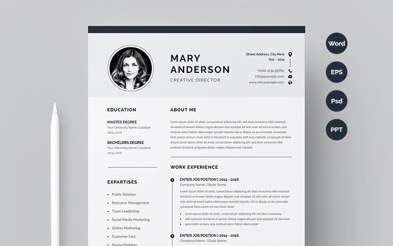 how to write simple resume