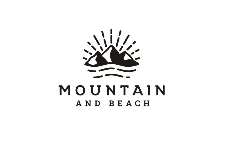 Projektowanie logo Vintage Hipster Mountain Adventure