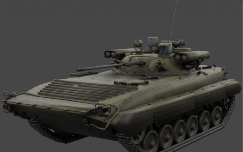 3d модель военной игры БМП-2
