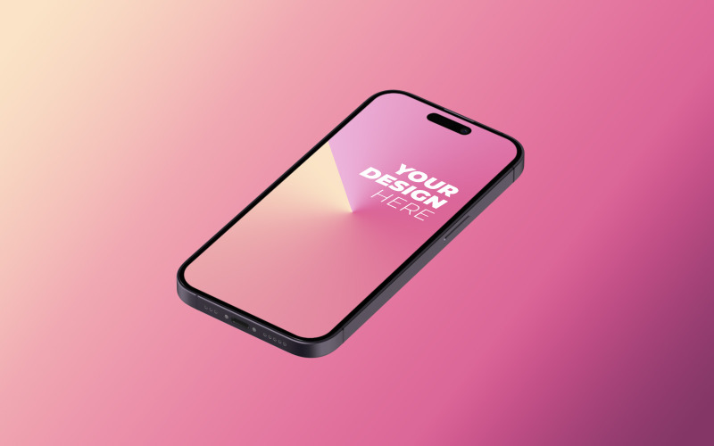 iPhone 14 Pro PSD Mockup-sjabloon 9