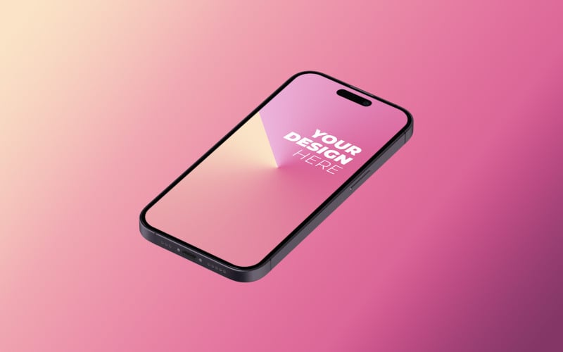 iPhone 14 Pro PSD Mockup Template 9