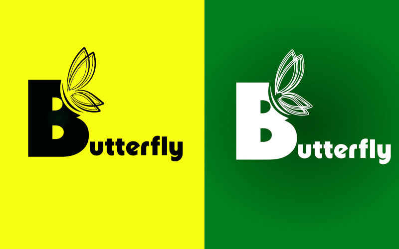 Butterfly Logo Design with the B letter and Butterfly shape for Free