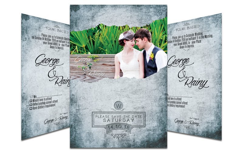Convite de casamento antigo #8