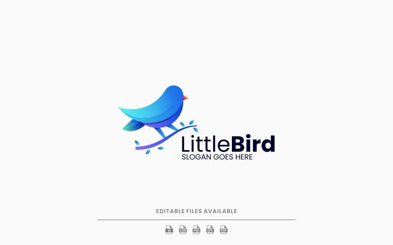 Little Bird Gradient Logo 3
