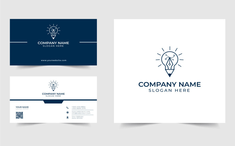 Logotipo de diseñador creativo con la herramienta Pluma