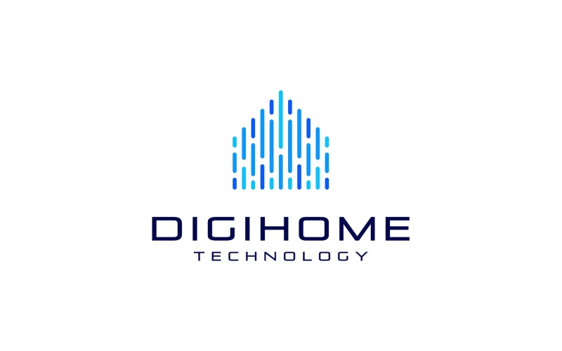 Home Digital House Tech Logo #286388 - TemplateMonster