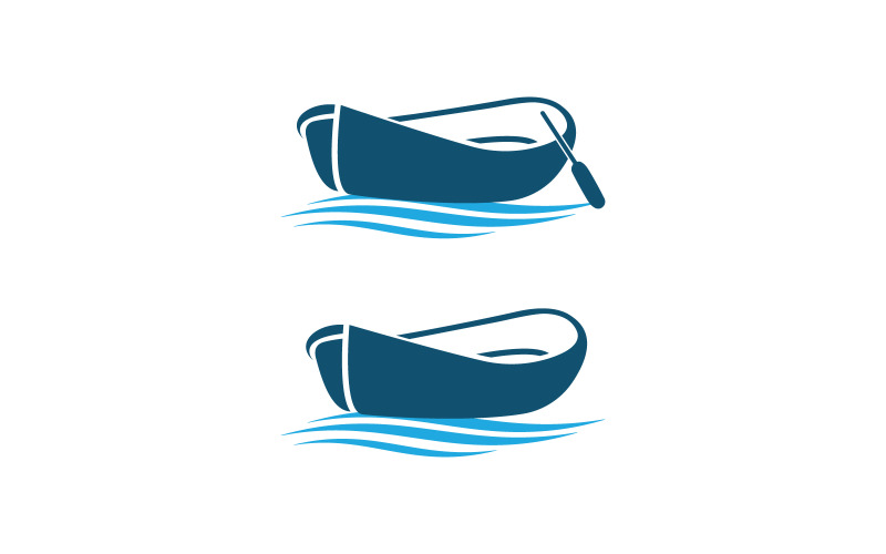 Traditionell båt gratis logotyp designmall