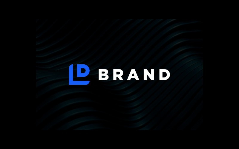 E Letra Ld Letra LD Logo Monograma Simples #286412 - TemplateMonster