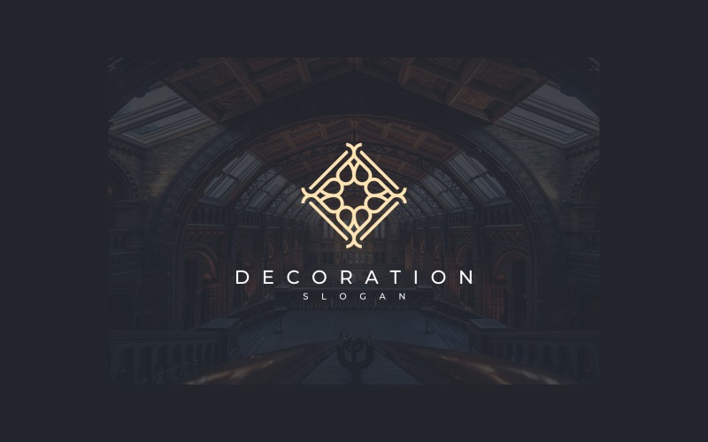 Logo de décoration d'ornement décoratif de cadre