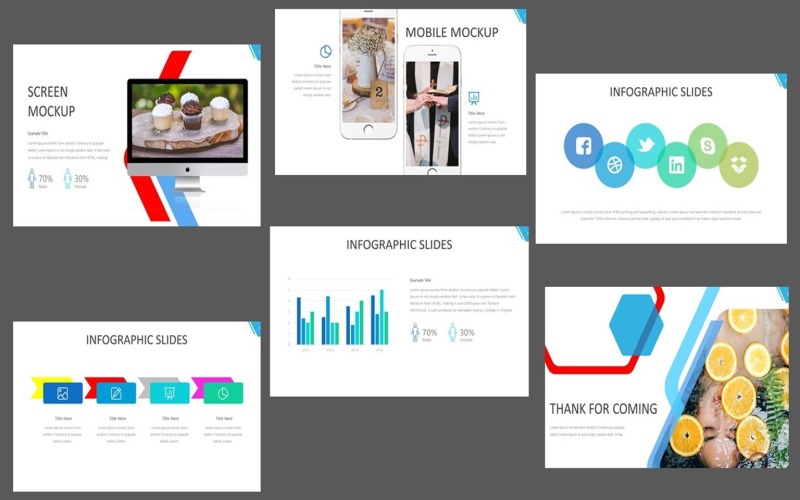 Minimale Design-Business-PowerPoint-Vorlage