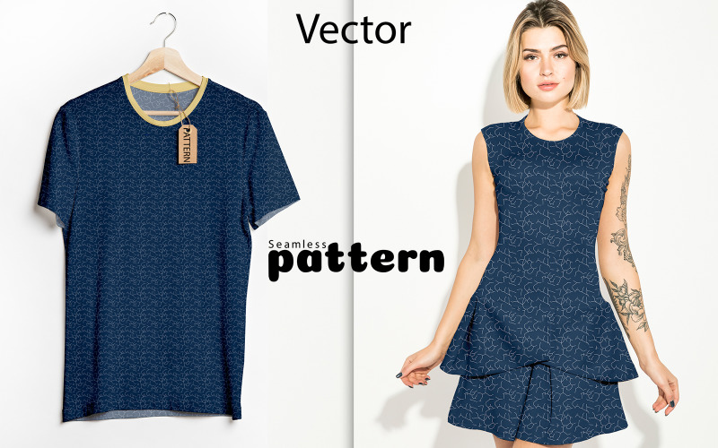 Vector Pattern Template | Digital Seamless Pattern Template