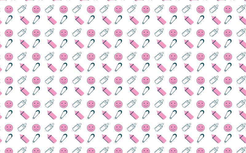 Minimal baby pattern texture vector