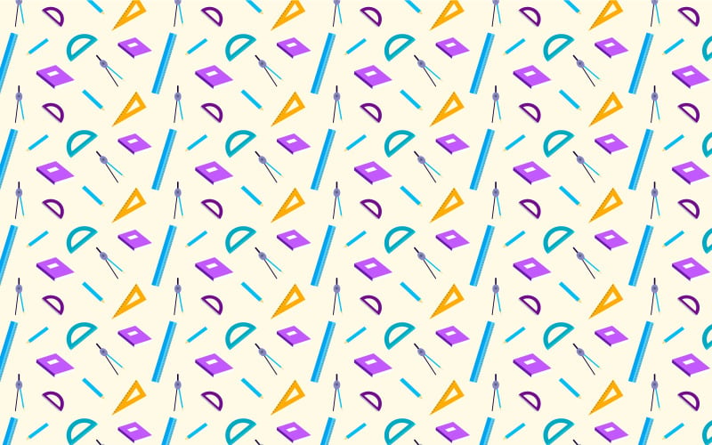 Seamless education pattern template