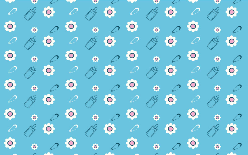 Vector de fondo de patrón infantil