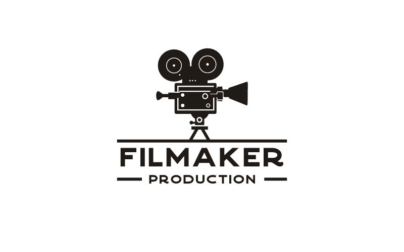 Vintage oude videocamera voor film- of bioscooplogo-ontwerpinspiratie