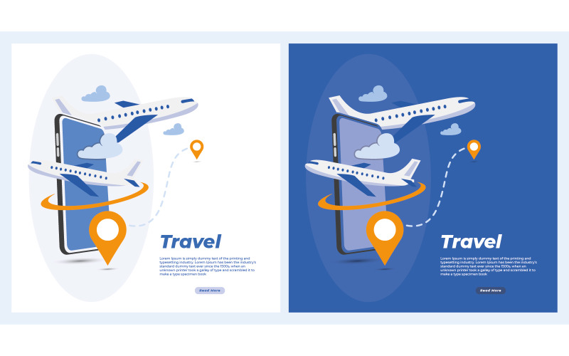 Modelo de Design de Post de Mídia Social de Agência de Viagens e Turismo