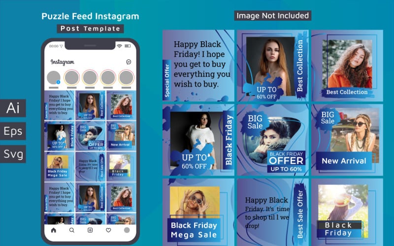 Quebra-cabeça do Instagram para imóveis - TemplateMonster