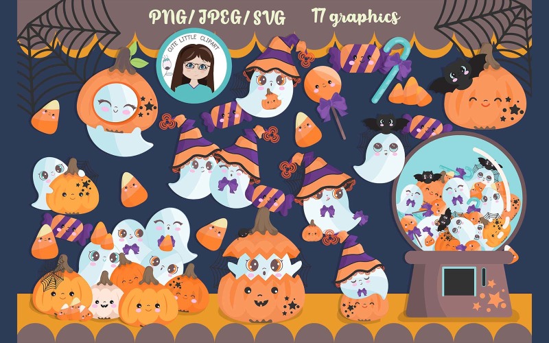 Pumkins and Ghosts Graphics