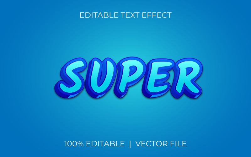Redigerbar texteffektdesign