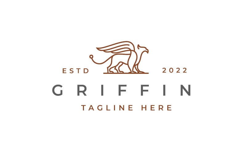 Griffin Logo Design Vector Template