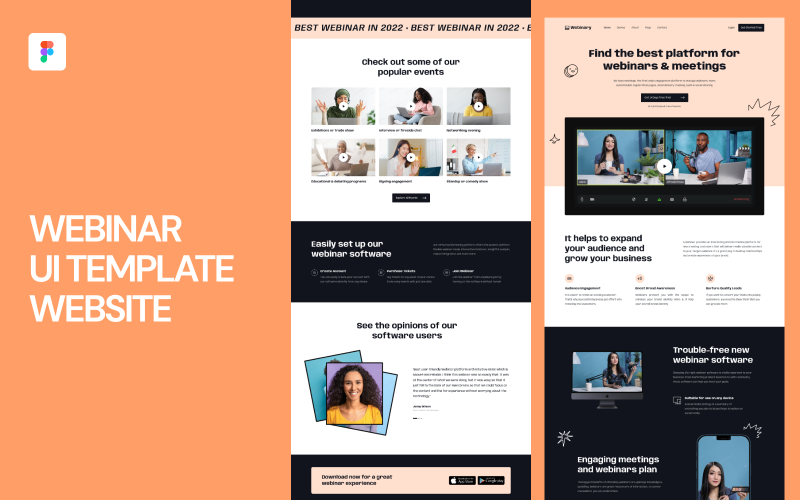 Webinar UI sablon webhely