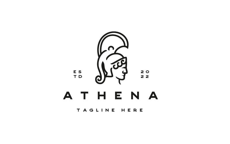 Goddess Athena Logo Vector Stock Vector (Royalty Free) 757883383 |  Shutterstock | Vector logo, Athena goddess, Athena