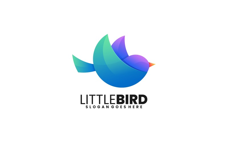 Градиентный логотип Little Bird 4