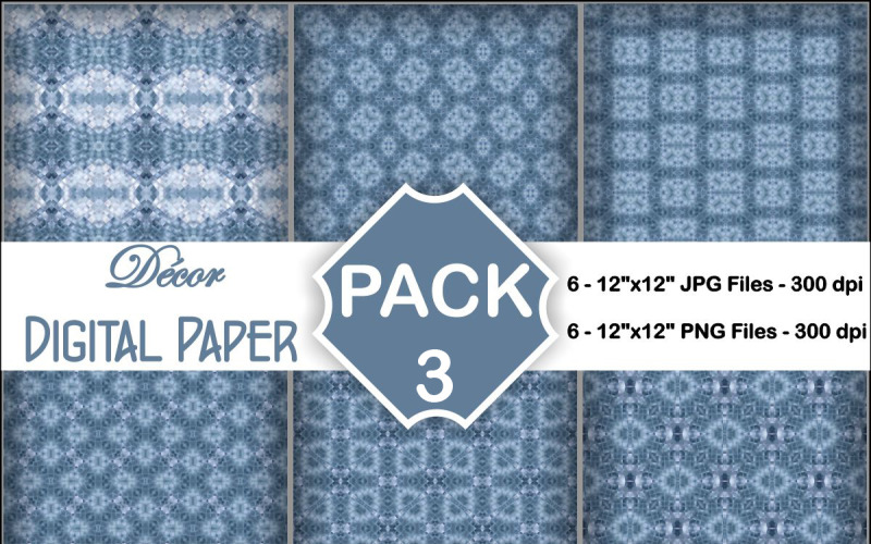 Decor Digital Papers Pack 3 287176 TemplateMonster