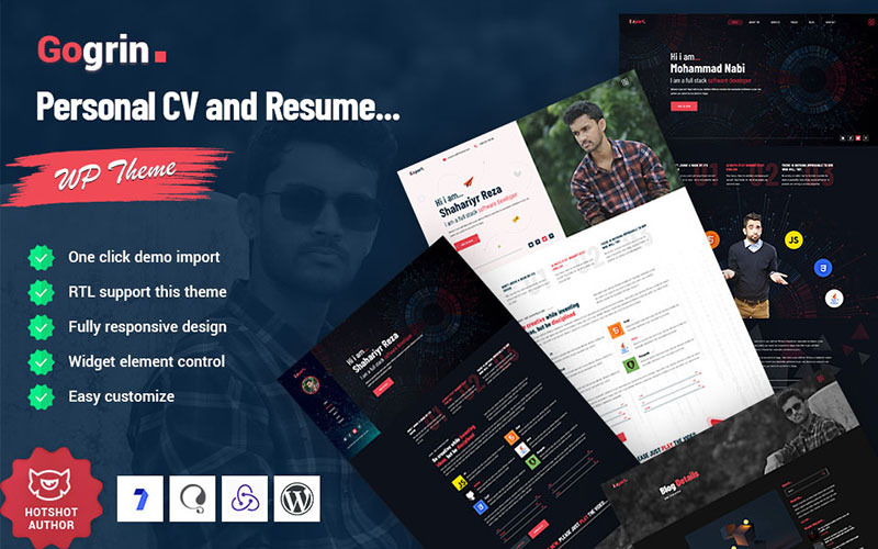 Gogrin - Motyw WordPress osobisty i CV