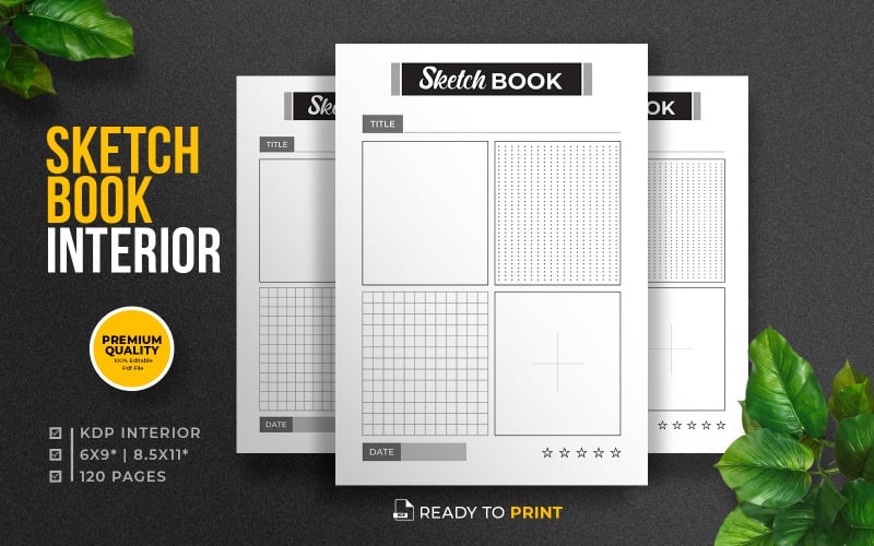 KDP Interior Sketchbook KDP Interior - TemplateMonster