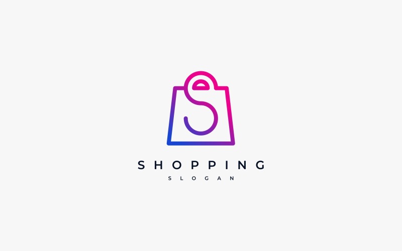 Letter S Shopping Bag Sale Store Shop Logo