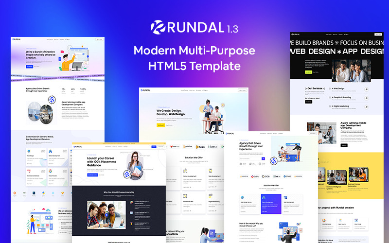 Rundal - Moderne Mehrzweck-HTML5-Vorlage