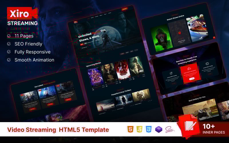XiroStreaming - 视频流 Html5 模板