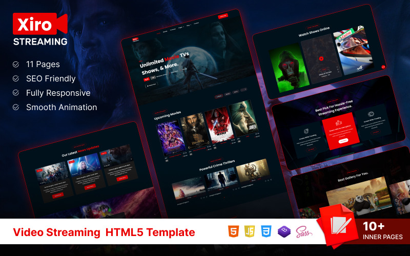 XiroStreaming - Video Streaming Html5 šablona