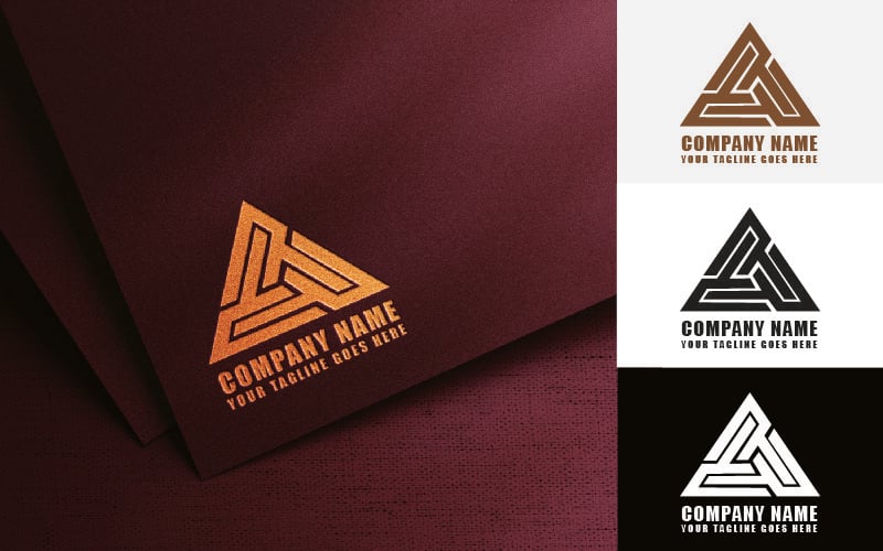 Architecture Triangle logo Design-Brand Identity
