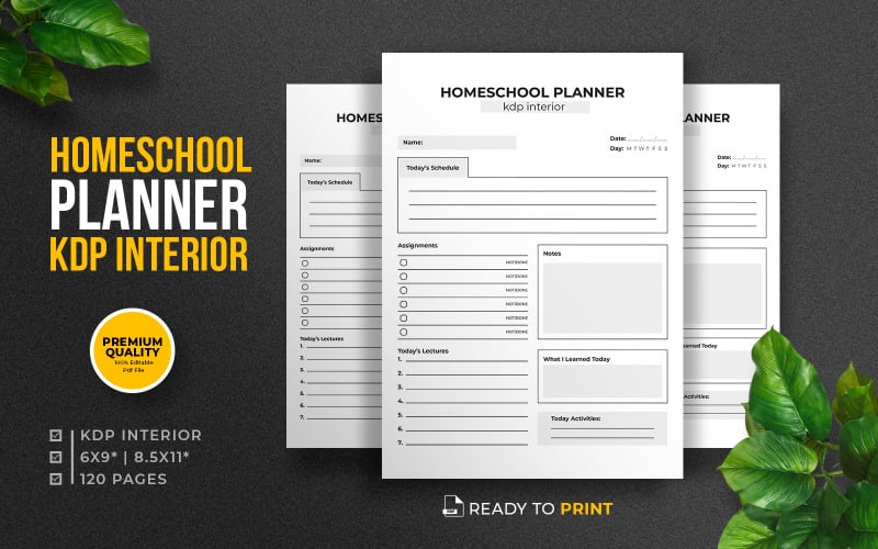 Homeschool Planner KDP belső