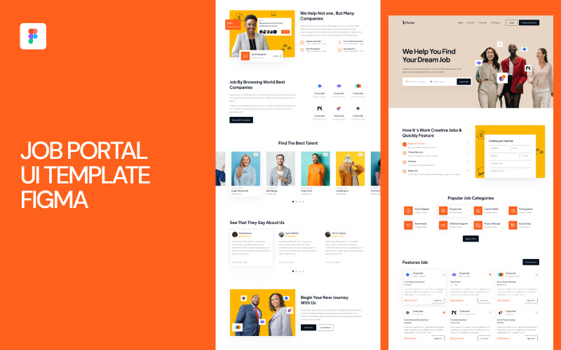 Job Portal UI-sjabloon Figma